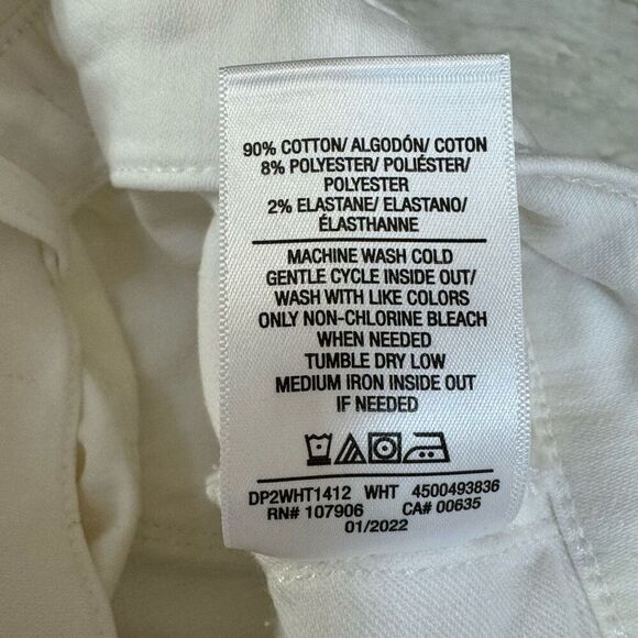 Hudson women’s midrise super skinny ankle white jeans size 26 - Picture 6 of 9